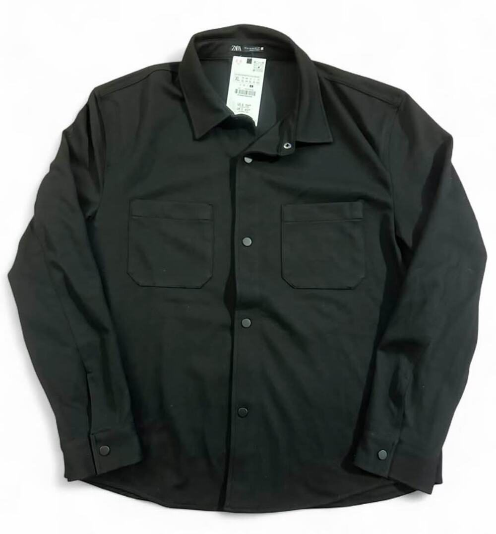 NWT Zara Men's Black Overshirt/jacket size XL